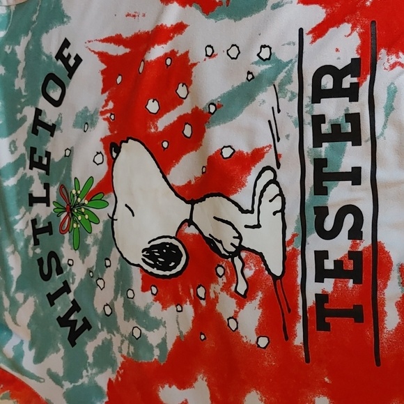 2/$30 WOMEN'S PEANUTS TIE DYE T-SHIRT - Picture 3 of 5